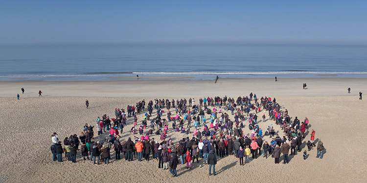 Die "Masse" am Strand